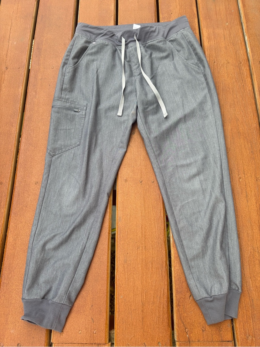 Figs Gray Drawstring Zamora Jogger Scrub Pants